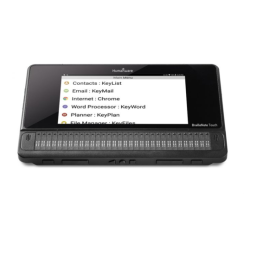 Manuel d'utilisation Humanware BrailleNote Touch Plus | Fixfr