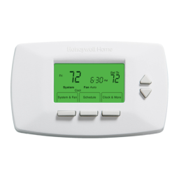 Honeywell RTH7400D: Guide d'utilisation + Chat IA | Fixfr