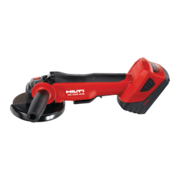Hilti AG 500-A18 Manuel utilisateur | Fixfr