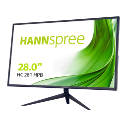 Hannspree HC281HPB Manuel utilisateur | Fixfr