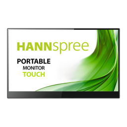 Hannspree HT161CGB Desktop Touch Monitor Manuel utilisateur | Fixfr