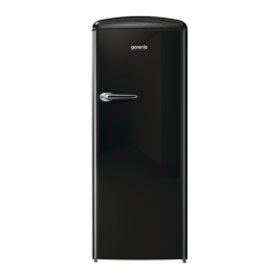 Gorenje ORB153BK-L Réfrigérateur 1 porte Owner's Manual | Fixfr
