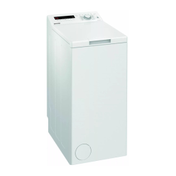 Gorenje WT62123 Washing machine Manuel utilisateur | Fixfr