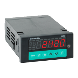 gefran 2400 Fast Indicator/Alarm Unit Mode d'emploi | Fixfr