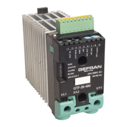 gefran GTF Power controller Fiche technique | Fixfr