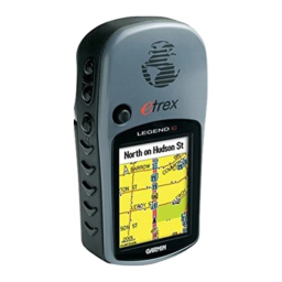 Garmin eTrex Legend C Manuel Utilisateur | AI Chat | Fixfr