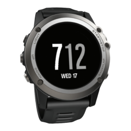 Garmin fēnix 3 Manuel d'Utilisation | Chat IA & PDF | Fixfr