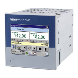 JUMO DICON touch Two-Channel/Four-Channel Process and Program Controller Fiche technique | Fixfr