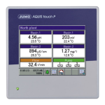 JUMO AQUIS touch P Modular Multichannel Measuring Device for Liquid Analysis Mode d'emploi