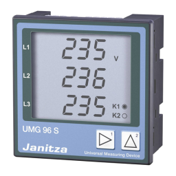 Janitza UMG 96S Instructions + Chat IA & PDF | Fixfr