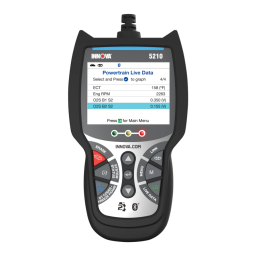 Innova 5210 CarScan Advisor Manuel utilisateur | Fixfr