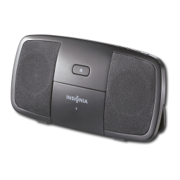 Insignia NS-IPSD2 Portable Speaker for Apple® iPod® and Most MP3 Players Manuel utilisateur | Fixfr