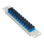 DeLOCK 66791 10&Prime; Fiber Optic Patch Panel 12 Port SC Duplex blue 1U grey Fiche technique