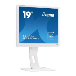 iiyama ProLite B1980SD-W1 Manuel utilisateur | Fixfr