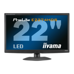 iiyama PROLITE B2274HDS Manuel utilisateur | Fixfr