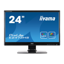 iiyama PROLITE E2473HS Manuel utilisateur | Fixfr