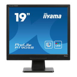 iiyama PROLITE P1905S-1 Manuel utilisateur | Fixfr