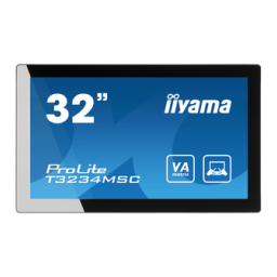 iiyama PROLITE T3234MSC Manuel utilisateur | Fixfr