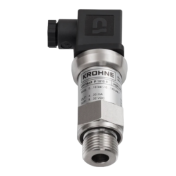 KROHNE OPTIBAR P 2010 Manuel utilisateur | Fixfr