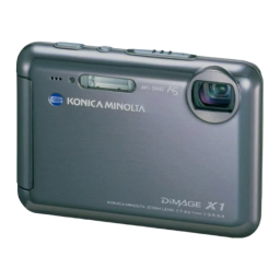 Konica Minolta Dimage X1 Manuel utilisateur | Fixfr