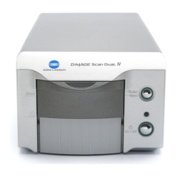 Konica Minolta DIMAGE SCAN DUAL IV Manuel utilisateur | Fixfr