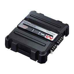 Kenwood KAC-5203 Manuel utilisateur | Fixfr
