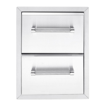 KitchenAid 780-0017 18 in. Outdoor Kitchen Built-In Grill Cabinet 2 Drawer Storage Manuel utilisateur