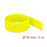 DeLOCK 20760 Braided Sleeve stretchable 2 m x 50 mm yellow Fiche technique