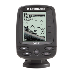 Lowrance X47EX Manuel utilisateur | Fixfr