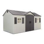 Lifetime 6446 15 Ft. x 8 Ft. Outdoor Storage Shed Manuel du propri&eacute;taire