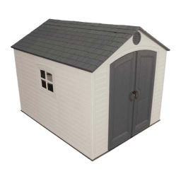 Lifetime 6405 8 ft. x 10 ft. Outdoor Storage Shed Manuel du propriétaire | Fixfr