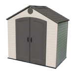 Lifetime 6418 8 Ft. x 5 Ft. Outdoor Storage Shed Manuel du propri&eacute;taire