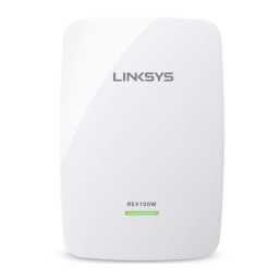 Linksys RE4100W N600 Dual-Band WiFi Extender Mode d'emploi | Fixfr