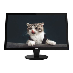 Acer P226HQ Monitor Guide de démarrage rapide | Fixfr