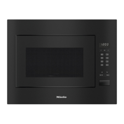 Miele M 2240 SC Micro-ondes encastrable Manuel utilisateur | Fixfr