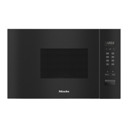 Miele M 2230 SC Micro-ondes encastrable Manuel utilisateur | Fixfr