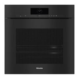 Miele DGC 7860 HCX Pro Four vapeur combiné sans poignée Cuisson vapeur Manuel utilisateur | Fixfr