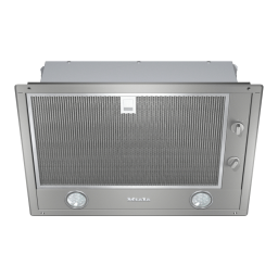 Miele DA 2450 Hotte totalement intégrable Éclairage LED à économie d'énergie Manuel utilisateur | Fixfr