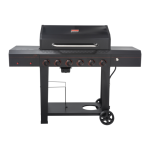 Megamaster 6-Burner Propane Gas Grill in Black Guide d'installation