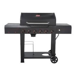 Megamaster 6-Burner Propane Gas Grill in Black Guide d'installation | Fixfr