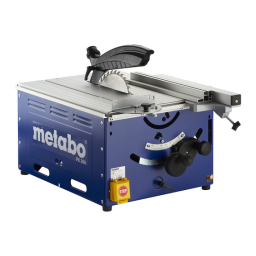 Metabo PK 200 table saw Manuel utilisateur | Fixfr