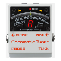 Boss TU-3S Chromatic Tuner Manuel du propriétaire | Fixfr