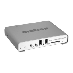 Matrox Monarch HD Manuel utilisateur | Fixfr