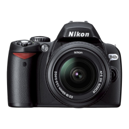 Nikon D40X Manuel utilisateur | Fixfr