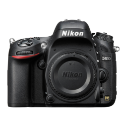 Nikon D610 Manuel d'utilisation | Chat IA & PDF | Fixfr
