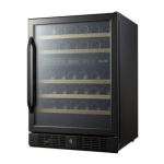 NewAir NWC046BS00 24&rdquo; Built-in 46 Bottle Dual Zone Wine Fridge in Black Stainless Steel  Manuel utilisateur