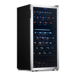 NewAir NWC076SS00 Freestanding 76 Bottle Dual Zone Wine Fridge Manuel utilisateur