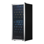 NewAir NWC098SS00 Freestanding 98 Bottle Dual Zone Wine Fridge Manuel utilisateur