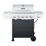 Nexgrill 5-Burner Propane Gas Grill in Stainless Steel with Side Burner and Black Cabinet Guide d'installation