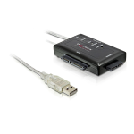 DeLOCK 61825 Converter USB 2.0 &gt; SATA 22 pin / 16 pin / 13 pin Fiche technique